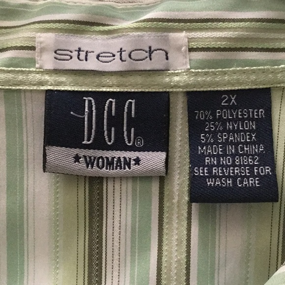 DCC Woman long-sleeved blouse, size 2X, fitted - Picture 4 of 8